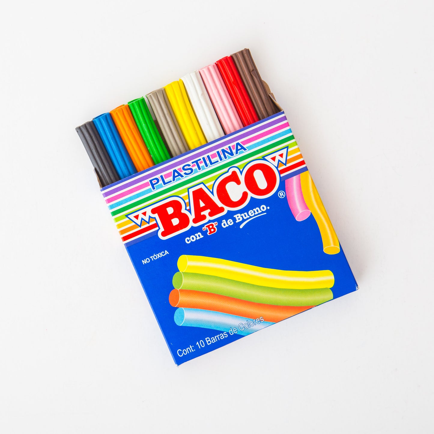 PLASTILINA BACO MARQUETA 180GR NEGRA No.61
