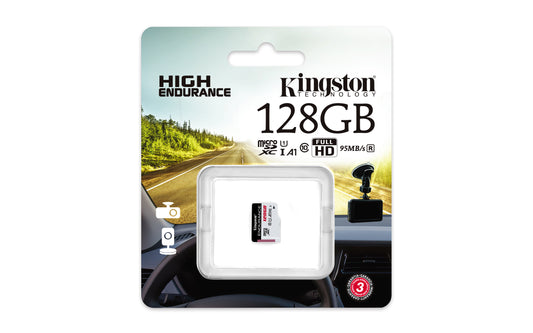 Memoria Micro SD Kingston High-Endurance 128 GB 95R/45W C10 A1 UHS-I