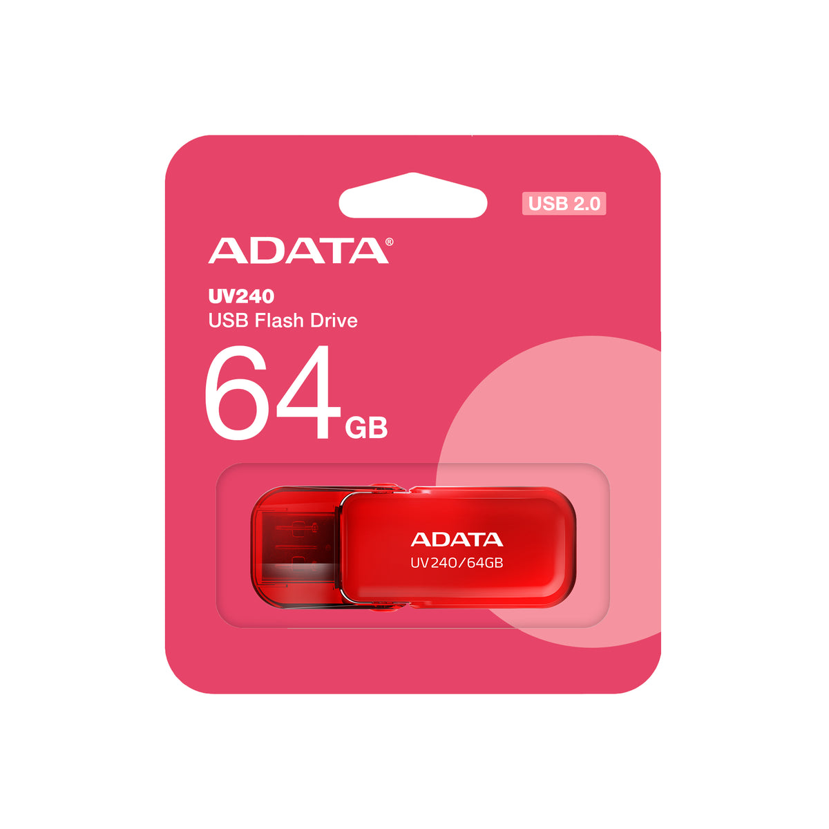 ADATA UV240 unidad flash USB 64 GB USB tipo A 2.0 Rojo