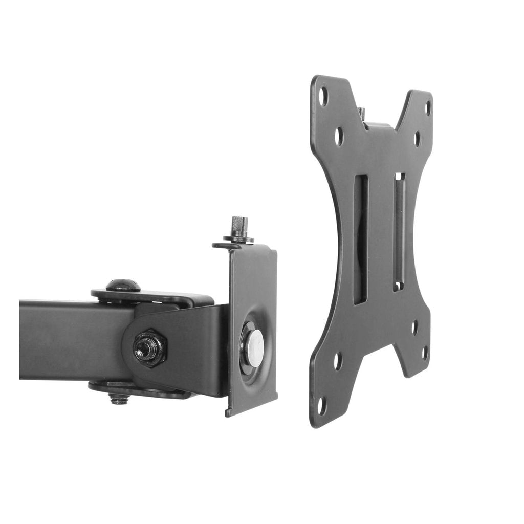 Soporte Monitor Manhattan 13" a 32" Escritorio Brazos Doble Articulación Color Negro
