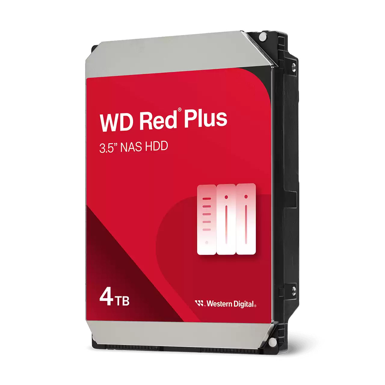 Disco Duro Western Digital 4TB Red Plus NAS SATA de 3.5 pulgadas up to 180MB/s 5400 RPM - caché 128MB