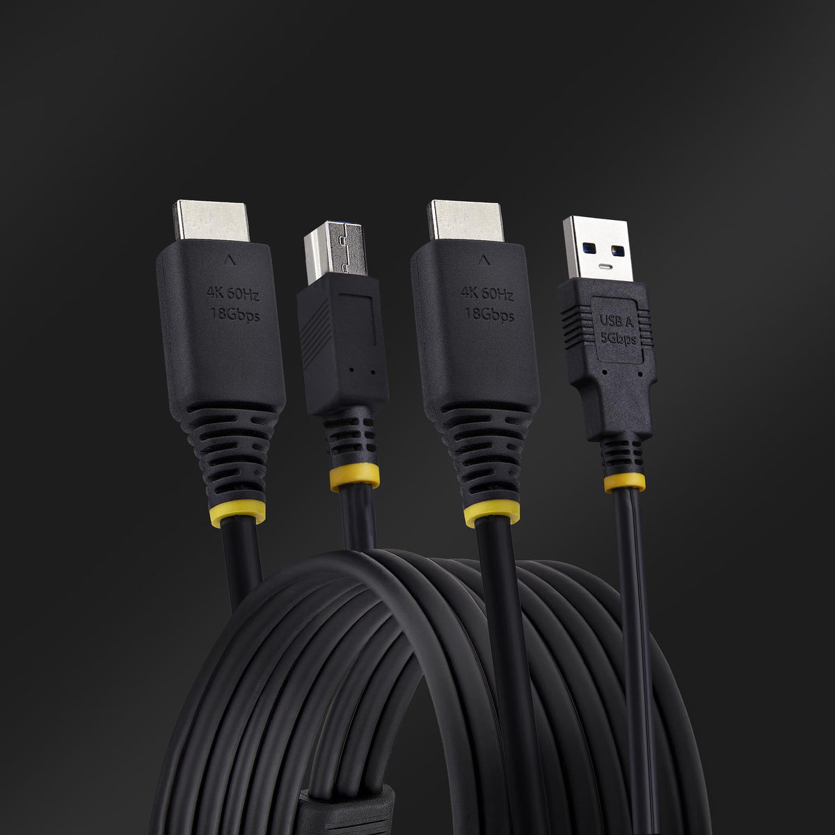 StarTech.com HU12210-KVM-CABLE cable para video, teclado o ratón (KVM) Negro 3.1 m