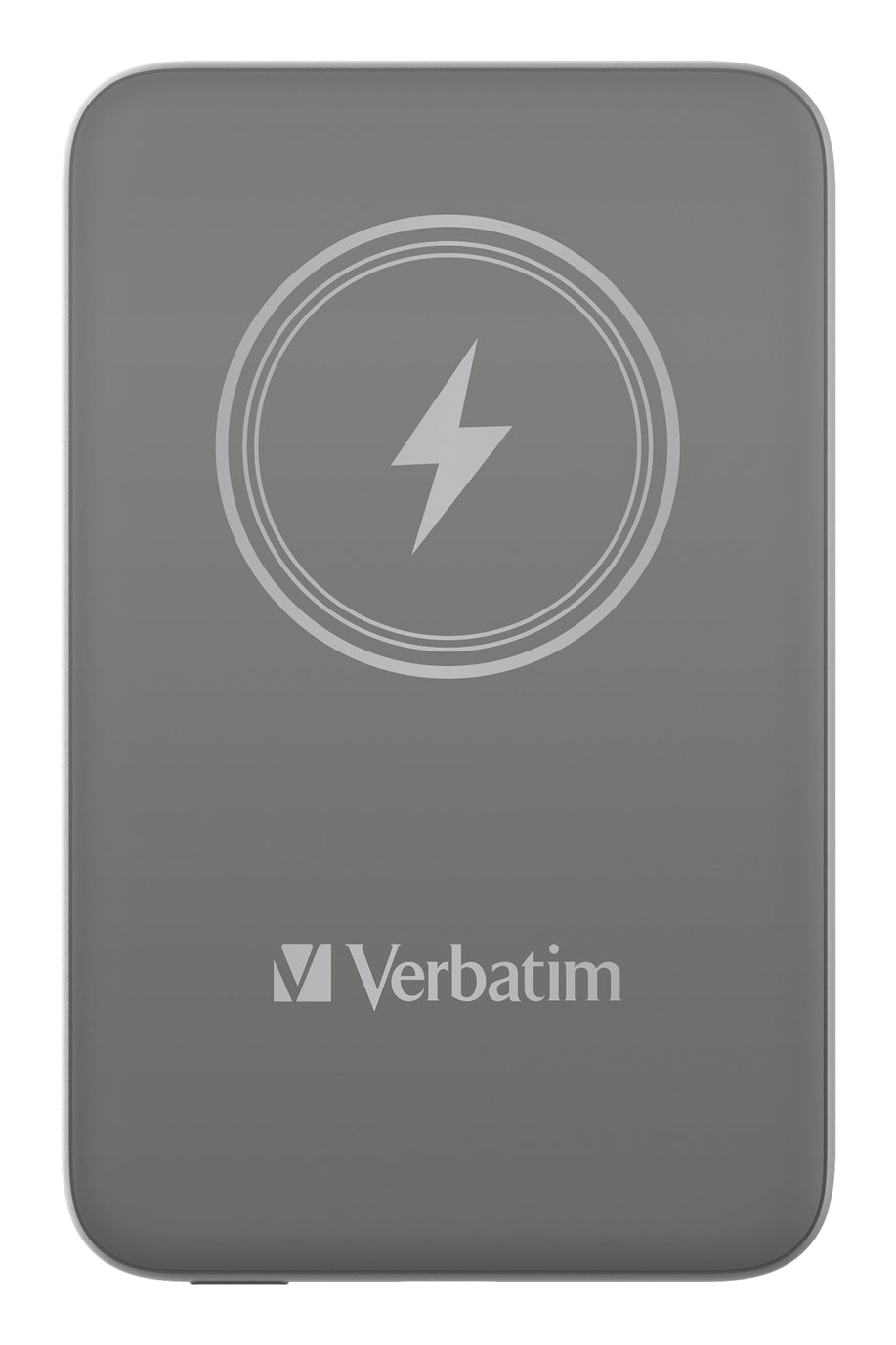 Cargador Verbatim Charge and Go Power Bank Carga Inalámbrica 10000mAh Magnetica Color Gris