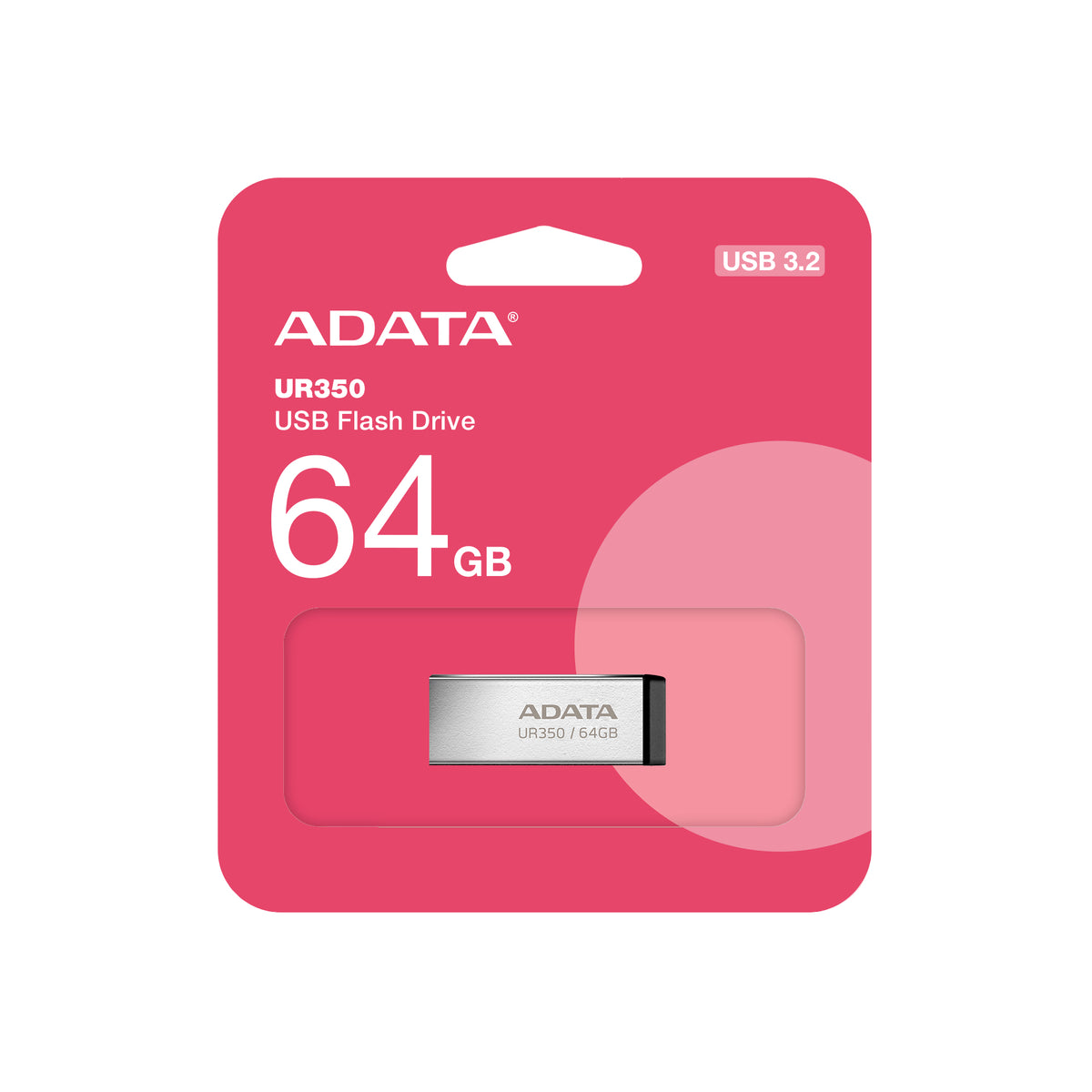 ADATA UR350 unidad flash USB 64 GB USB tipo A 3.2 Gen 1 (3.1 Gen 1) Negro