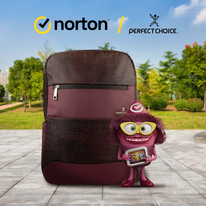 Mochila Perfect Choice Phenix para Laptop 15.6"-17" Color Tinto
