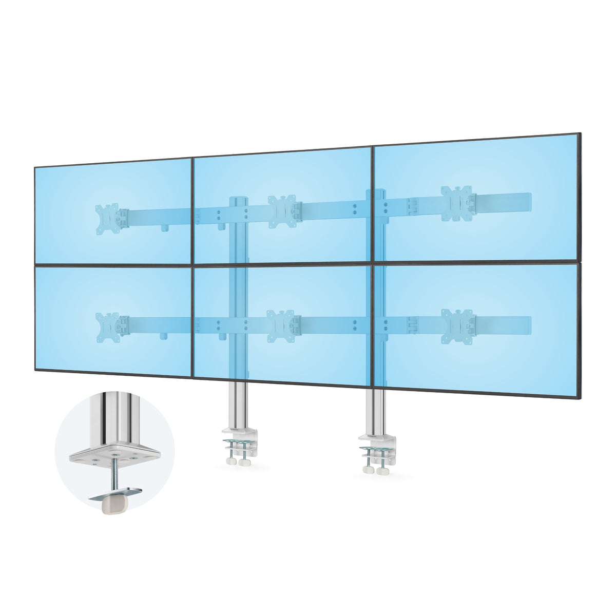 StarTech.com 6-MONITOR-ARM-A soporte para pantalla plana 81.3 cm (32") Escritorio Blanco