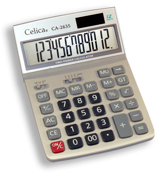 CALCULADORA CELICA CA-2635 ESCRITORIO 12 DIGITOS DUAL