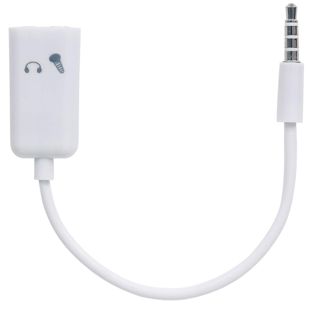 Manhattan 354561 cable de audio 0.2 m 3,5mm 2 x 3.5mm Blanco