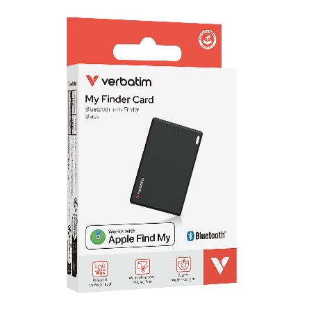 Localizador Verbatim My Finder Bluetooth Tarjeta 1 pza Negro