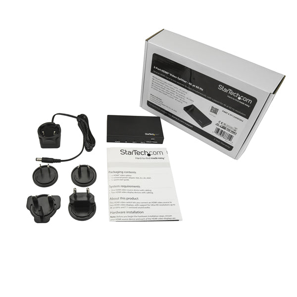 StarTech.com ST122HD202 divisor de vídeo 2x HDMI