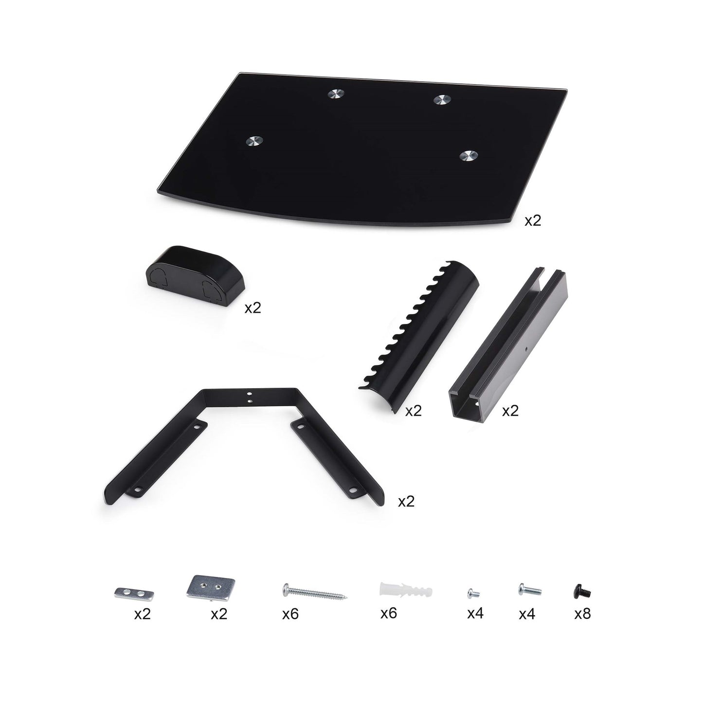 StarTech.com 2B-WALL-MOUNT-SHELF estante para equipo AV