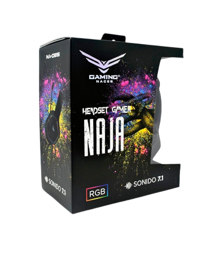 NACEB Audífono Gamer Sonido 7.1 RGB NAJA NA-0315