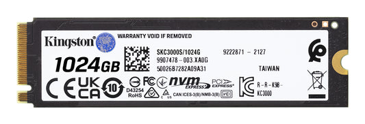 Unidad de Estado Sólido SSD Kingston KC3000 1024GB PCI Express 4.0