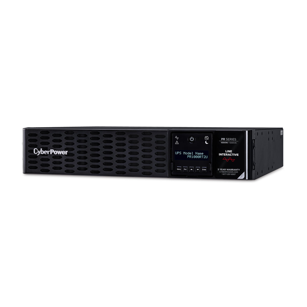CyberPower PR1000RT2U sistema de alimentación ininterrumpida (UPS) Línea interactiva 1 kVA 1000 W 8 salidas AC