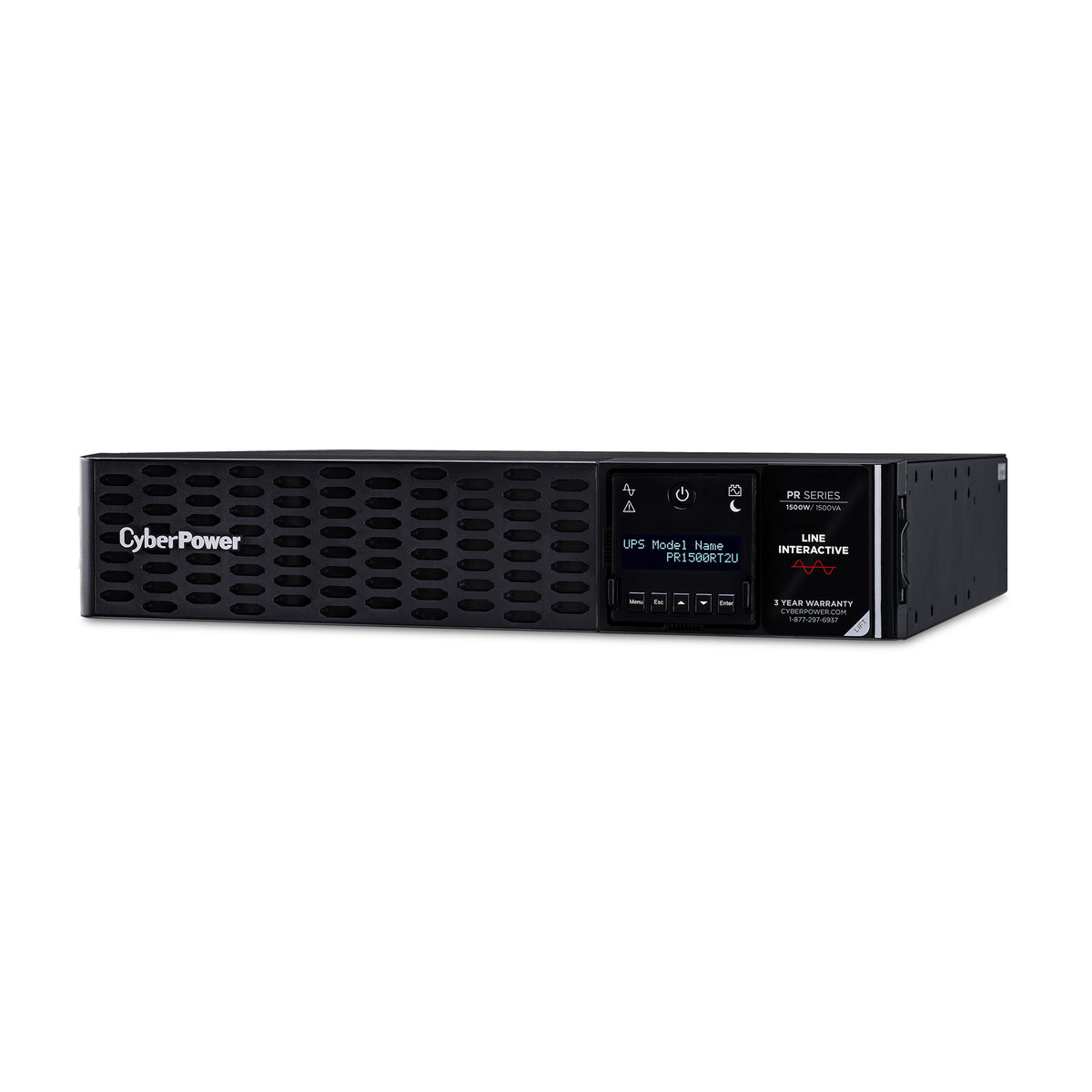 CyberPower PR1500RT2U sistema de alimentación ininterrumpida (UPS) Línea interactiva 1.5 kVA 1500 W 8 salidas AC