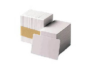 Tarjetas Zebra de PVC blanco banda magnetica de alta coercitividad de 30 mil (500 tarjetas)