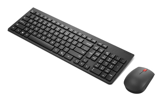 Lenovo Kit de Teclado y Mouse inalámbricos esenciales Gen2 Black-LA Spanish 171 (sin baterias)