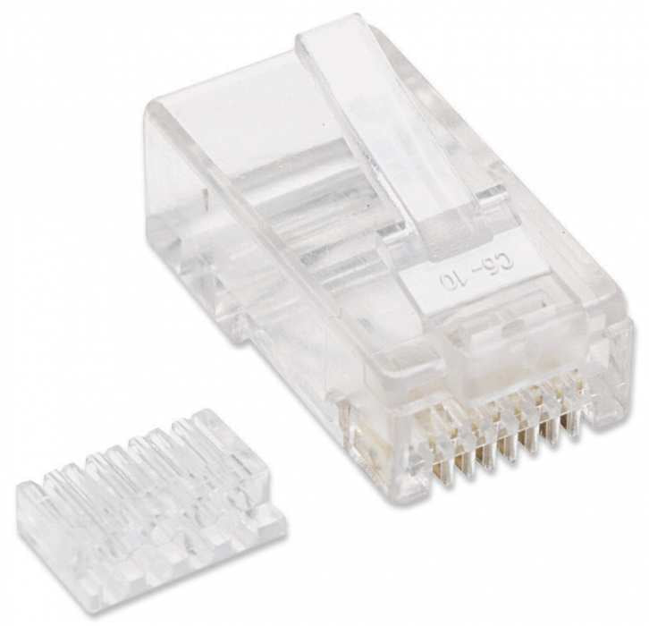 Intellinet 503006 conector RJ-45 Transparente