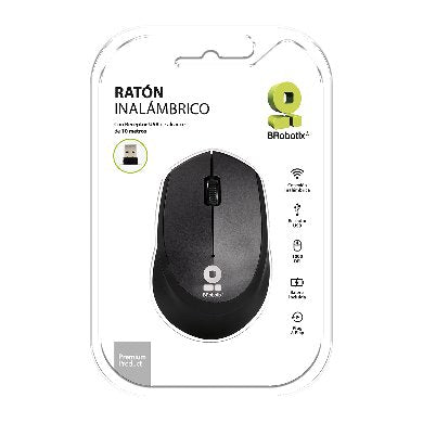 BRobotix 6000762 ratón Ambidiestro RF inalámbrico Óptico 1000 DPI