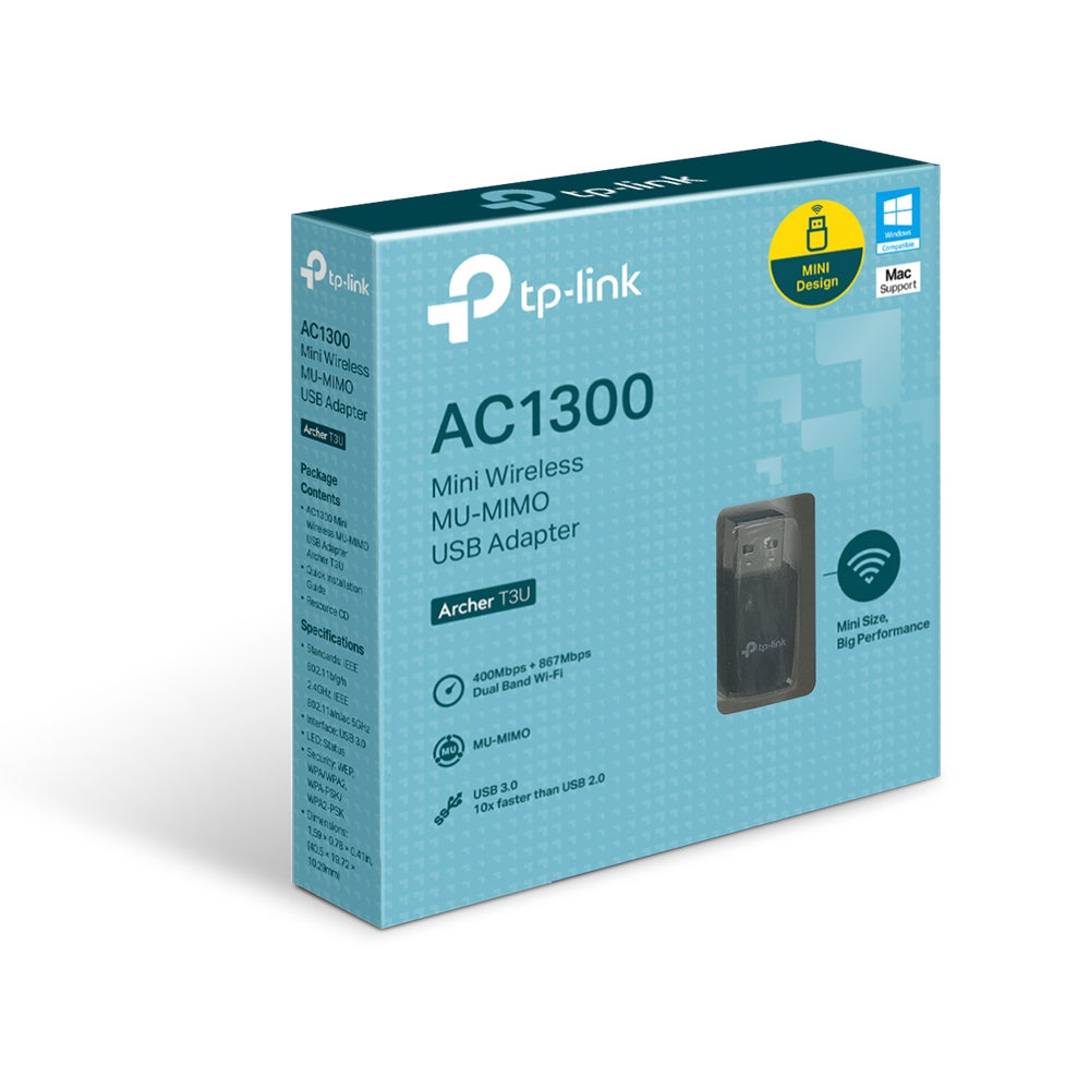 Adaptador Tp-Link USB Mini Doble Banda Inalámbrico AC1300