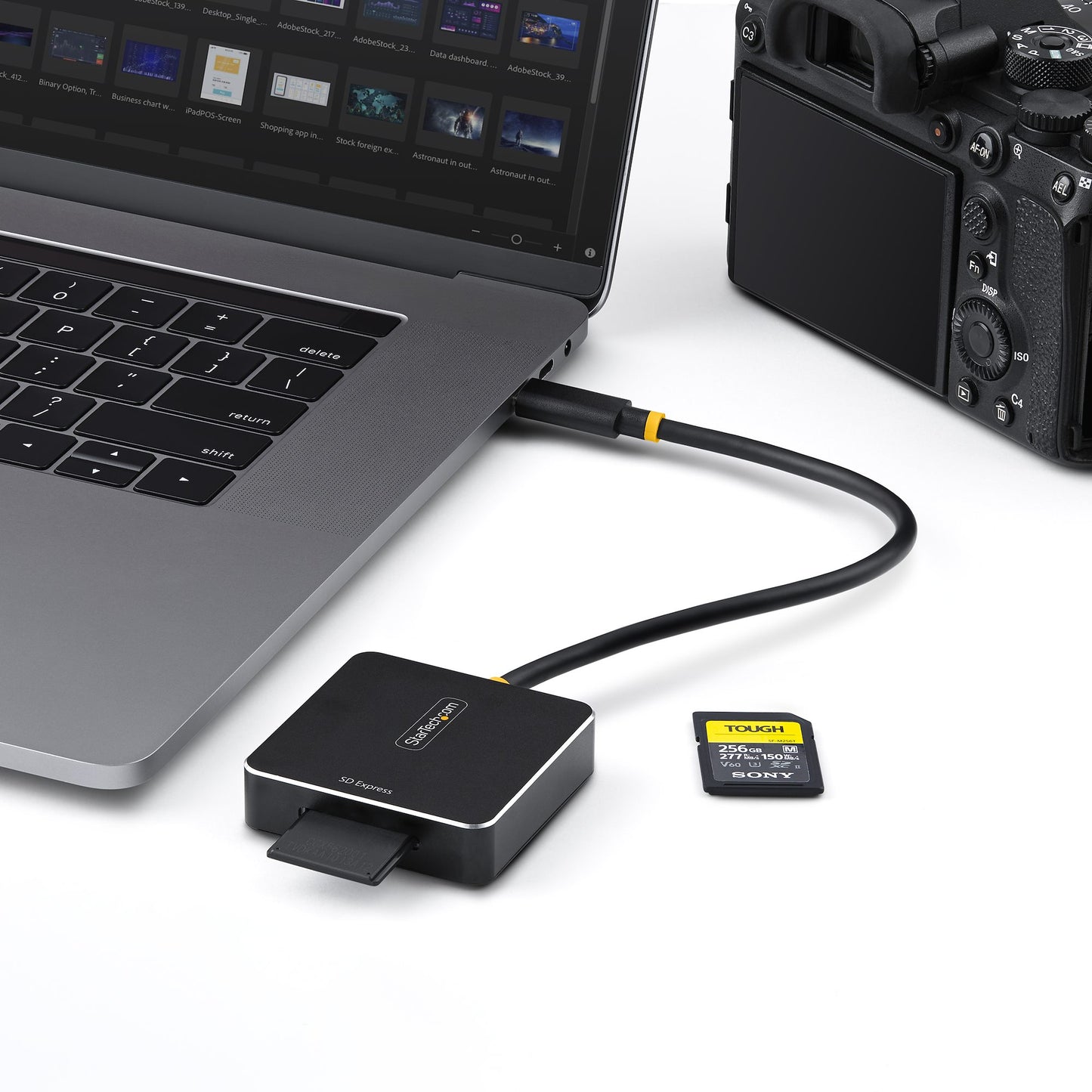 StarTech.com 1B-USB-C-SDE-ADAPTER lector de tarjeta USB 3.2 Gen 2 (3.1 Gen 2) Type-C Negro