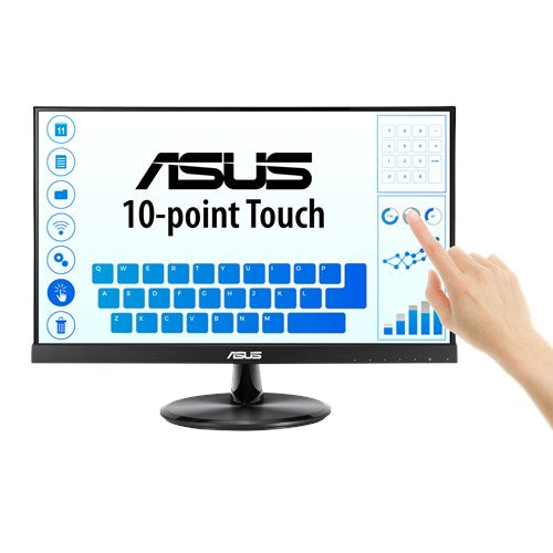 Monitor Asus 21.5" Touch VT229H IPS FHD 1920x1080 10 Points Multi-Touch 1xHDMI 1xD-Sub 5ms GTG 60Hz Negro