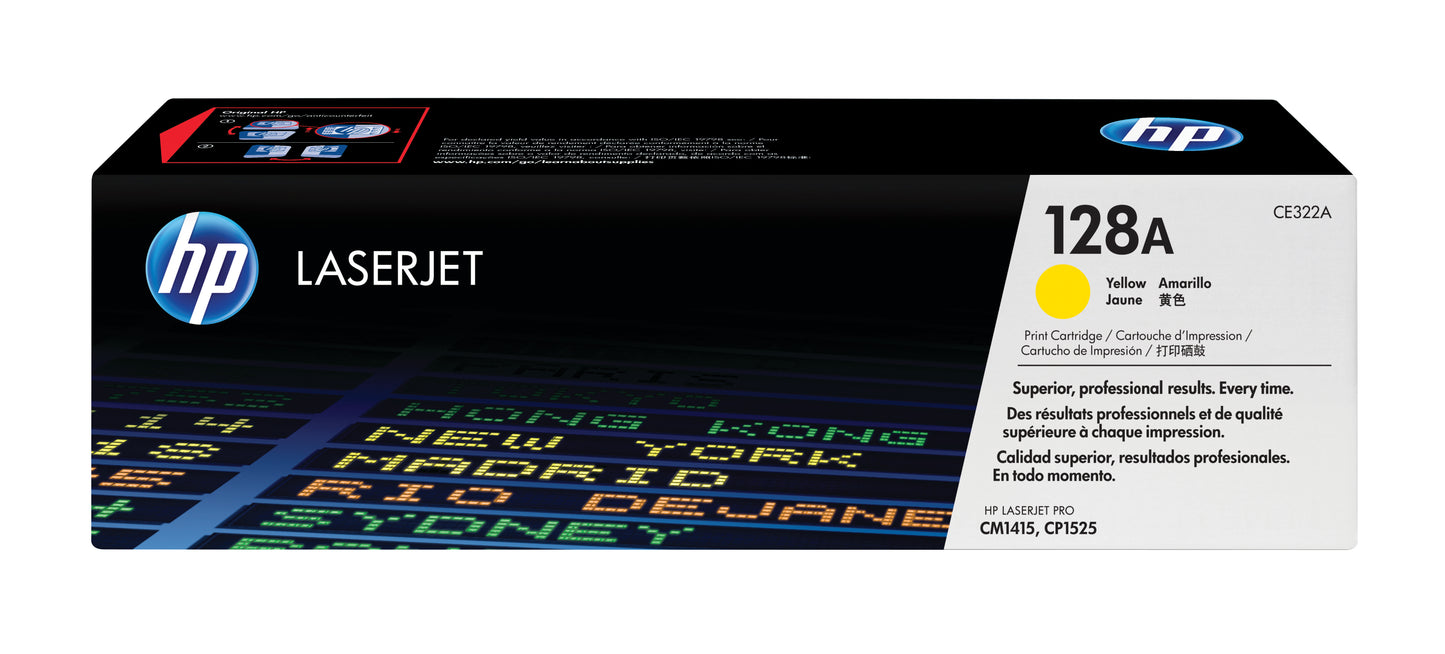 Toner HP 128 Amarillo CM1415/CP1525NW MFP