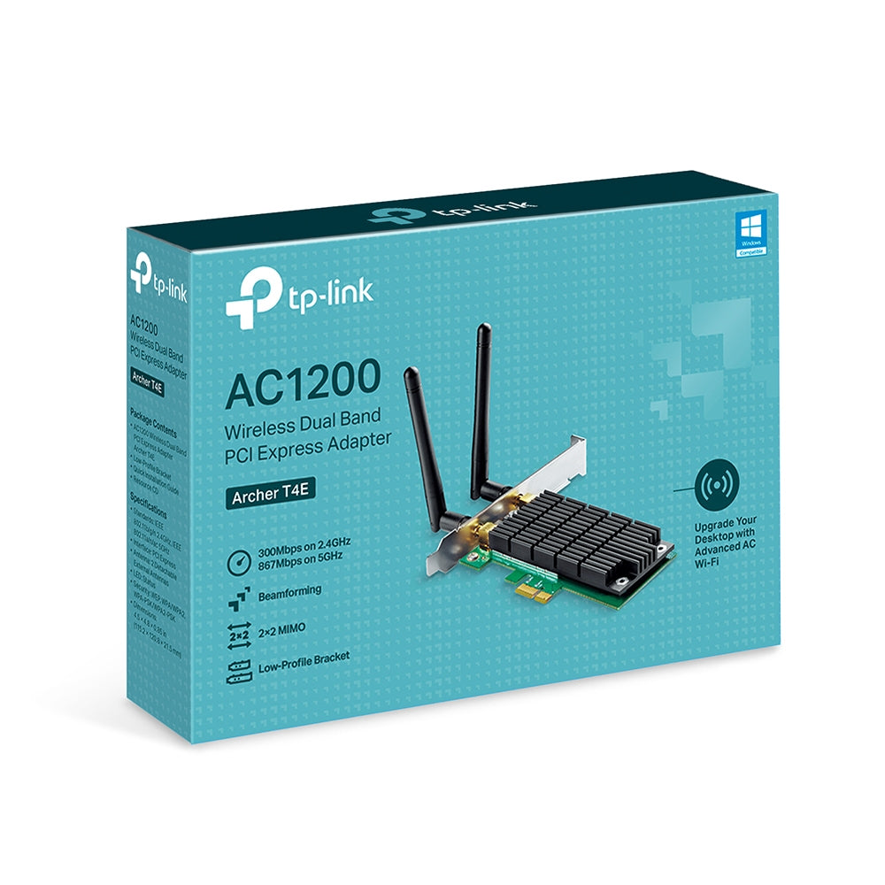 Adaptador TP-Link Dual Band Wi-Fi PCI Express y High Gain External Antennas