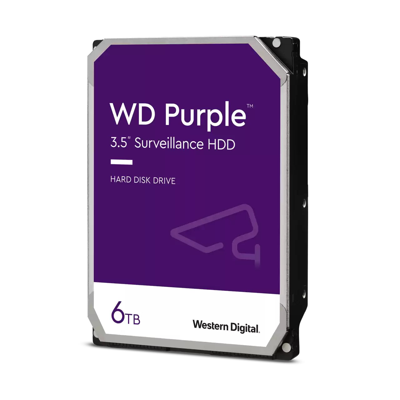 Disco Duro Western Digital Interno Purple Surveillance 6TB 3.5" SATA lll 6 Gbit/s Cache 256MB para Videovigilancia