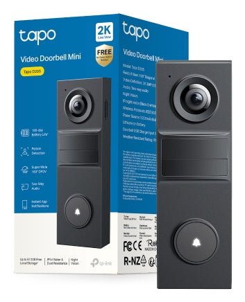 TP-Link Tapo D205 sistema de intercomunicación de video 3 MP Negro
