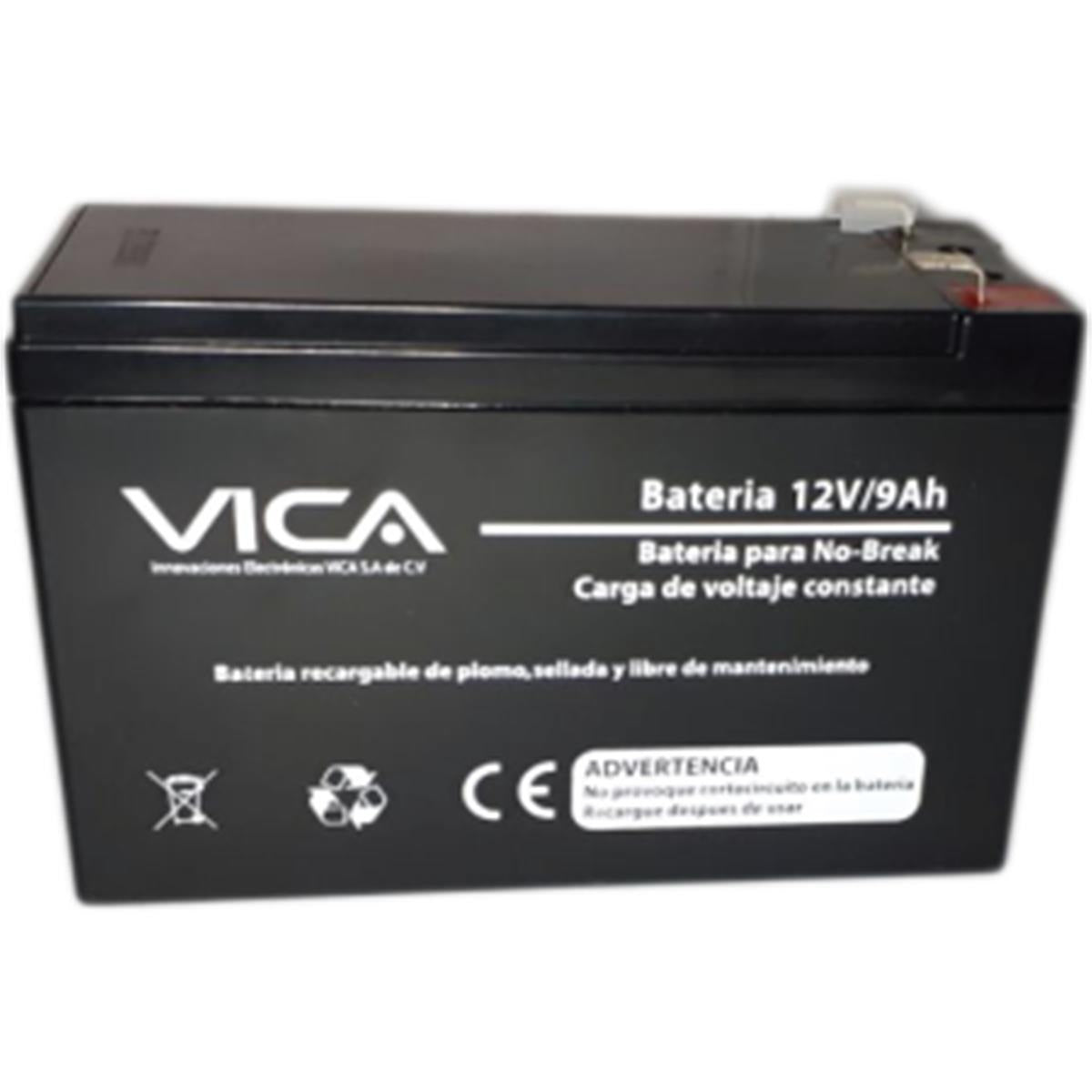 Batería Vica Reemplazo 12V/9AH Ácido/Plomo Libre Mantenimiento