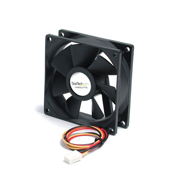 StarTech.com FAN8X25TX3L sistema de refrigeración de computadora Gabinete de la computadora 8 cm Negro