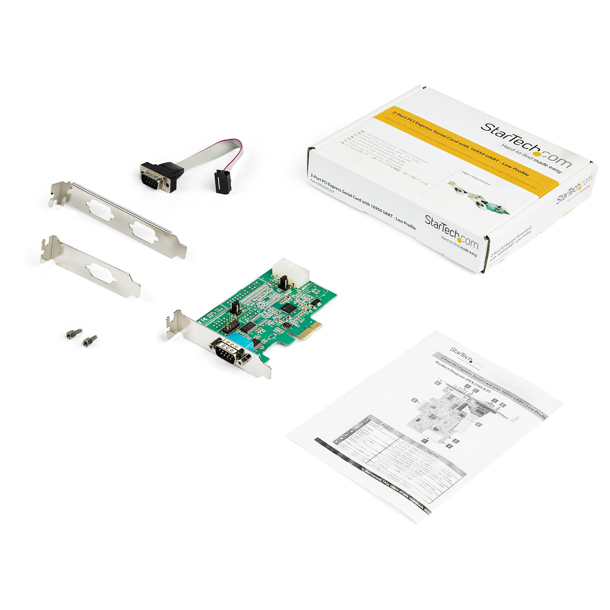 StarTech.com PEX2S953LP tarjeta o adaptador de interfaz Interno De serie