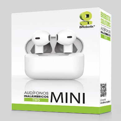 BRobotix 6005835 audífono y auriculare Auriculares True Wireless Stereo (TWS) Intra auditivo Llamadas/Música/Deportes/Diario Bluetooth Blanco