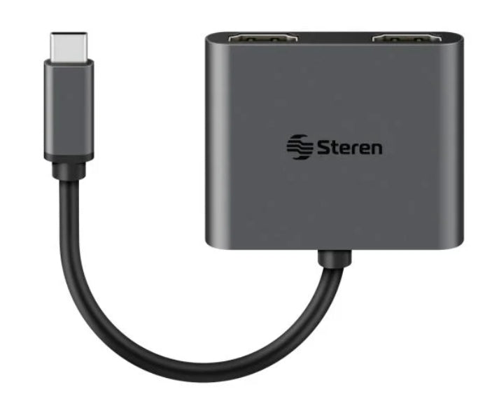 Adaptador Steren USB C a HDMI Dual