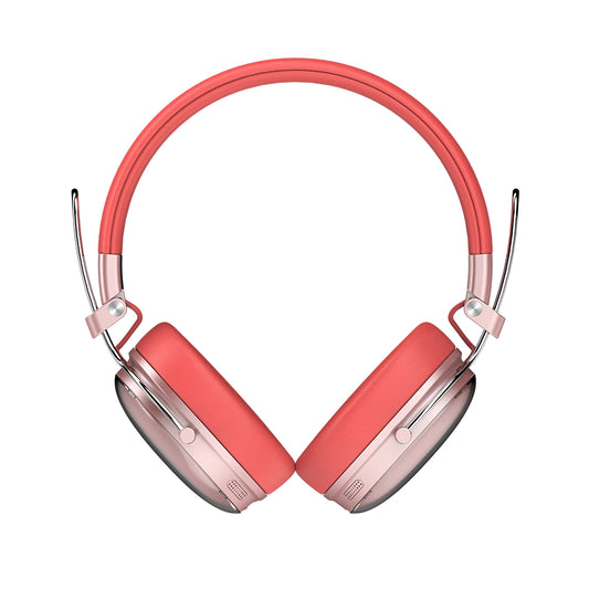 Audífonos Inalámbricos Acteck Over Ear Luxe Chic HP710 Recargables Elite Salmon