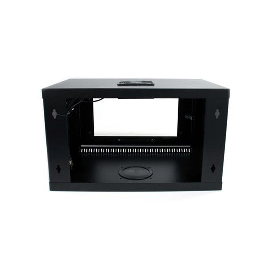 Gabinete rack de pared StarTech.com RK619WALL 6U 19" con puerta de acrílico, negro