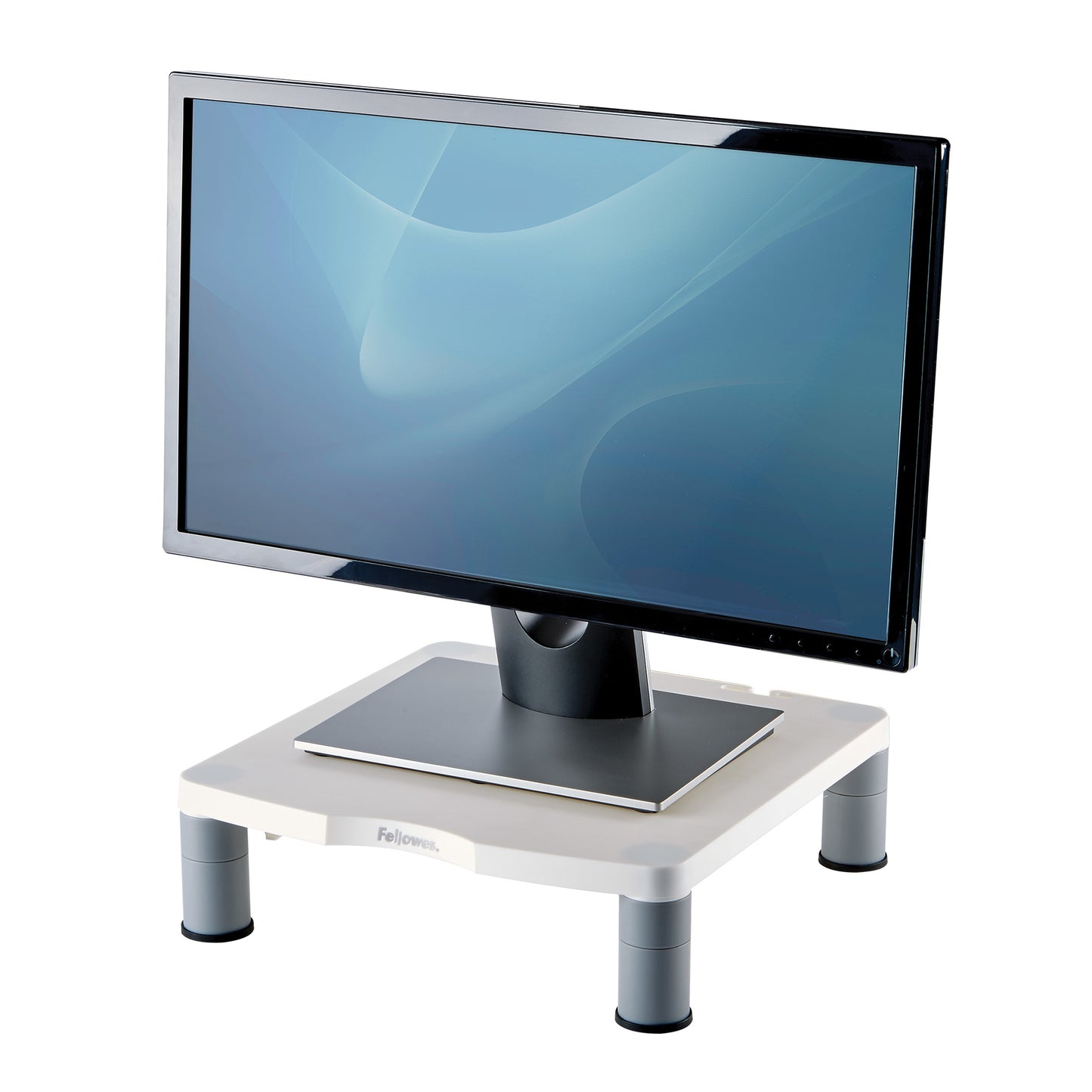 Soporte Fellowes para Monitor Color Plata con Altura Ajustable
