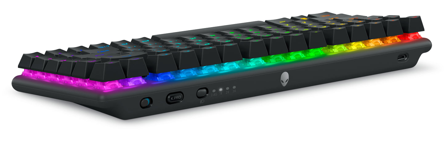 Alienware Pro Wireless Gaming Keyboard teclado Juego USB + RF Wireless + Bluetooth Negro