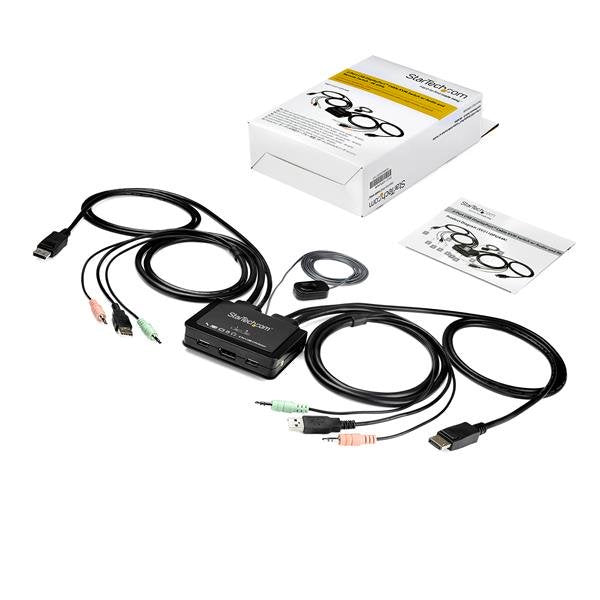 StarTech.com SV211DPUA4K interruptor KVM Negro