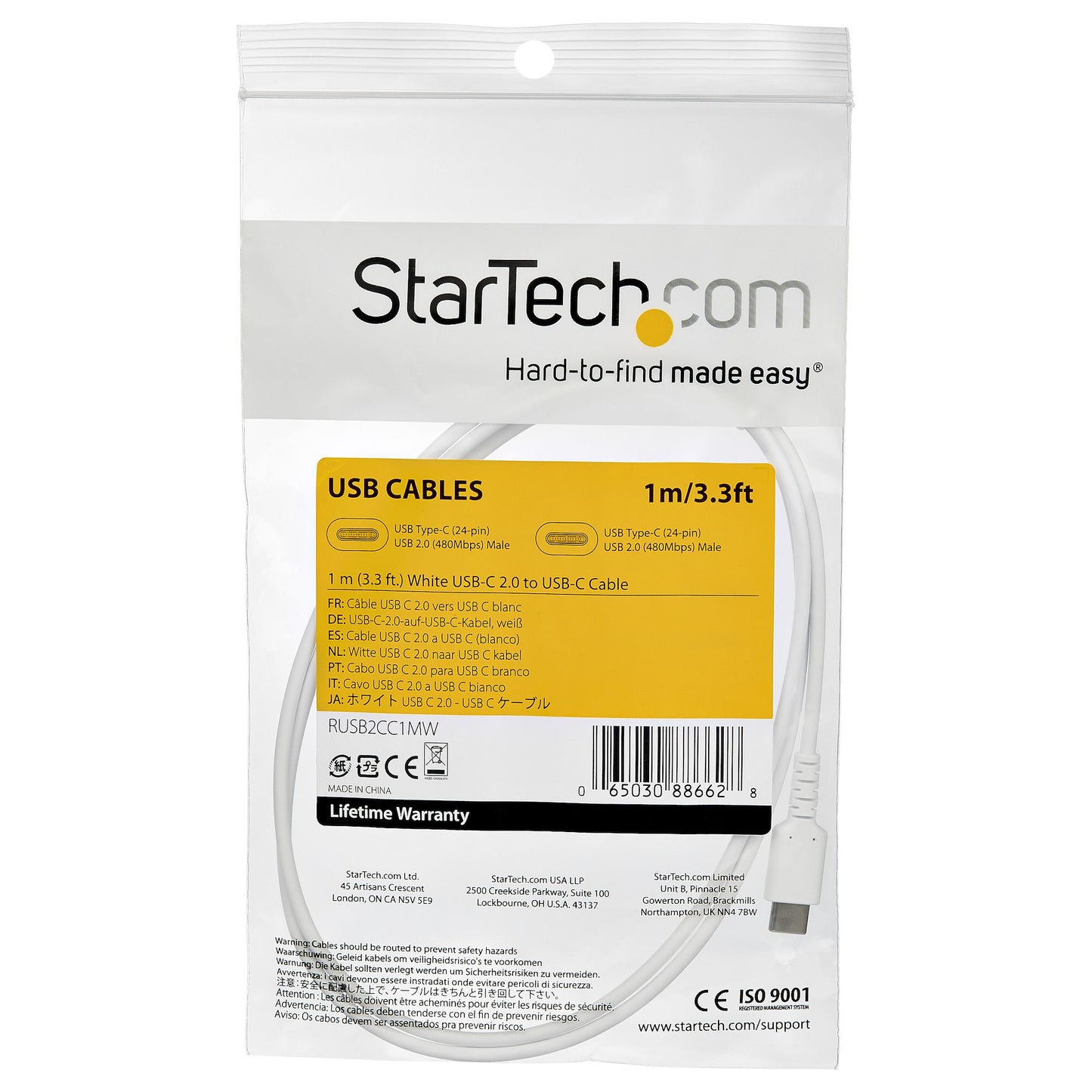 StarTech.com RUSB2CC1MW cable USB 0.48 Gbit/s