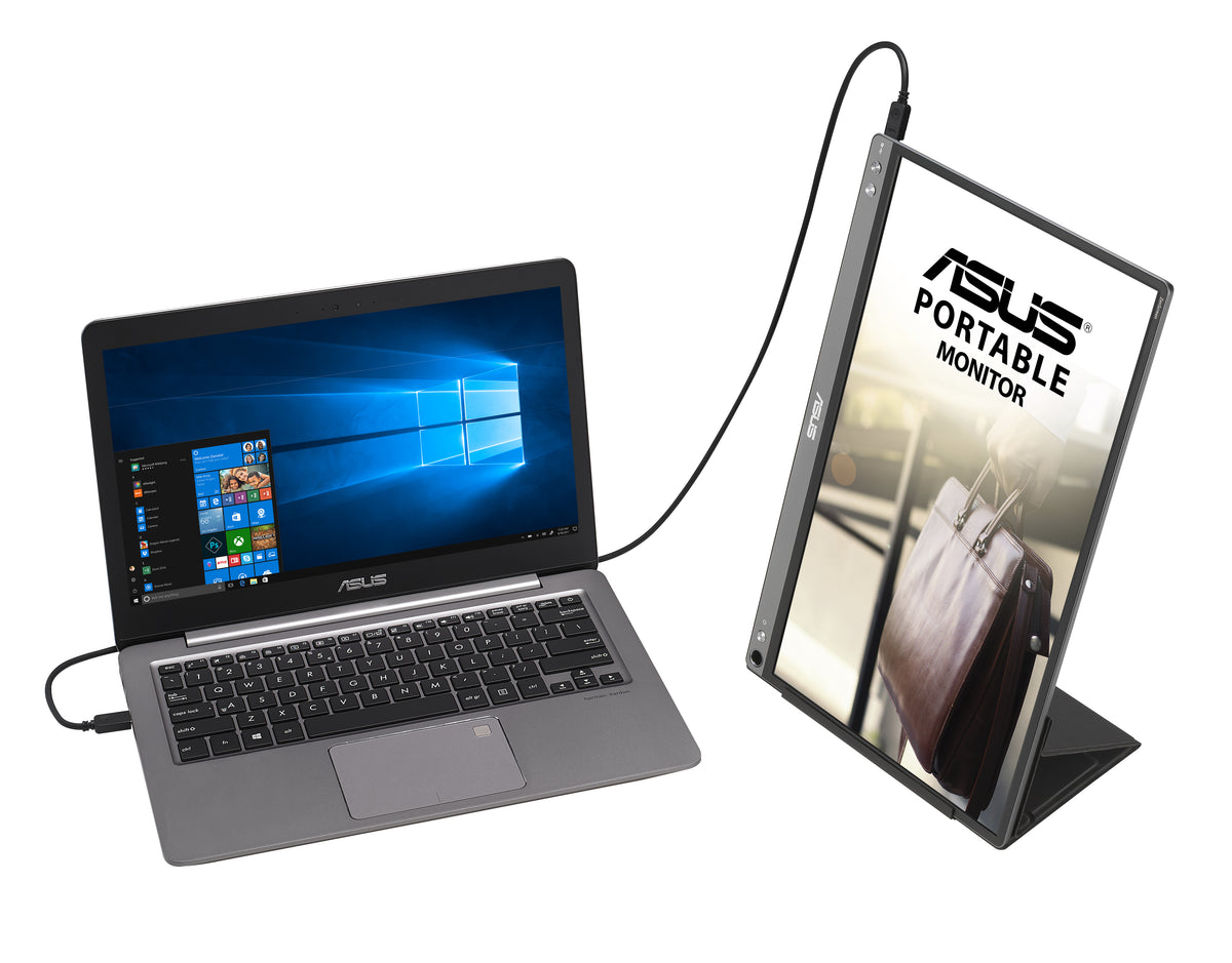 Monitor Asus 15.6" Portátil ZenScreen MB16ACE IPS FHD 1920x1080 1xUSB-C 5ms GTG 60Hz Color Gris