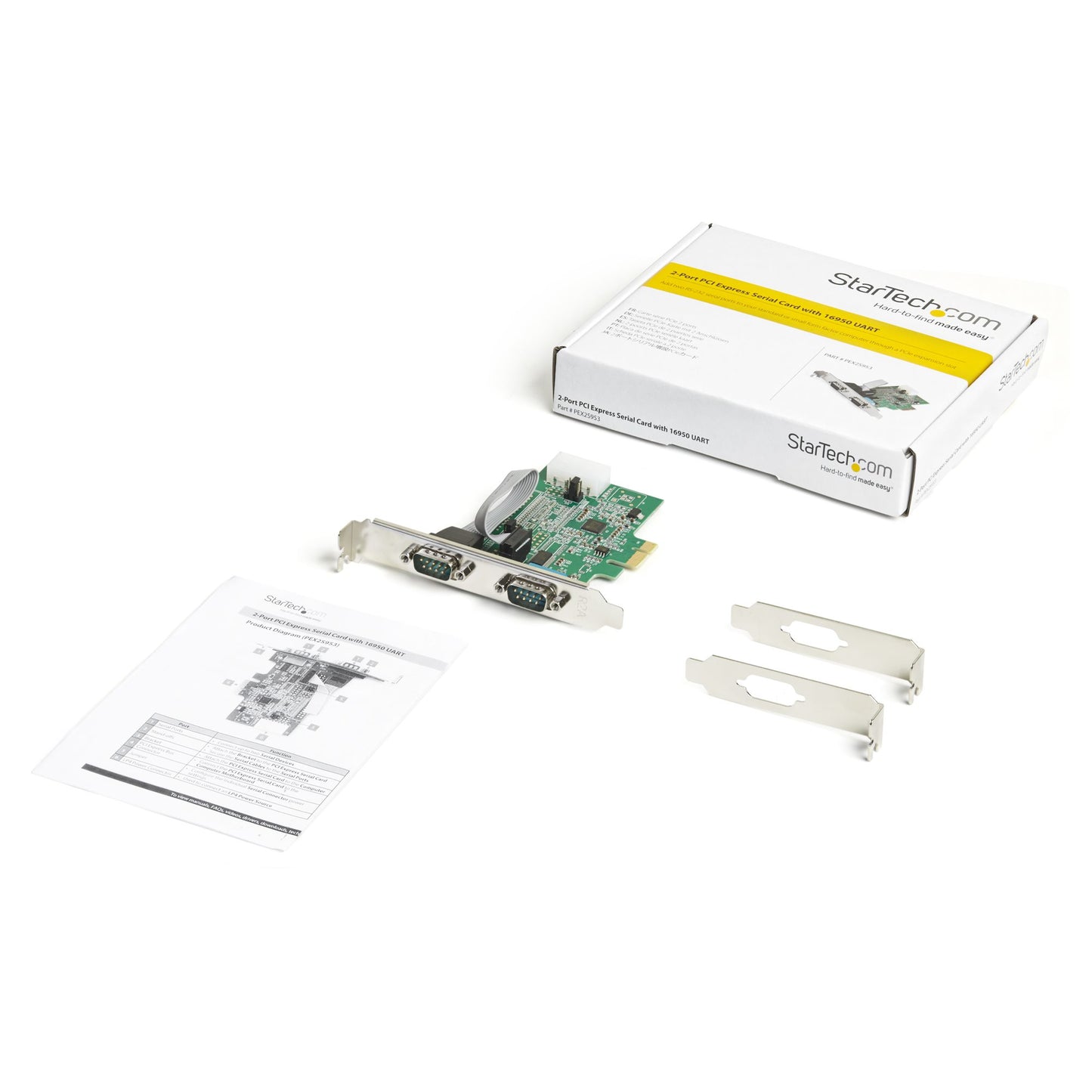 StarTech.com PEX2S953 tarjeta o adaptador de interfaz Interno De serie
