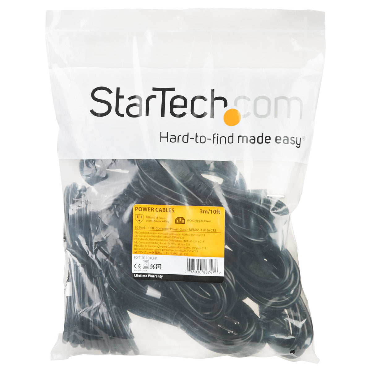 StarTech.com PXT1011010PK cable de alimentación Negro Acoplador C13