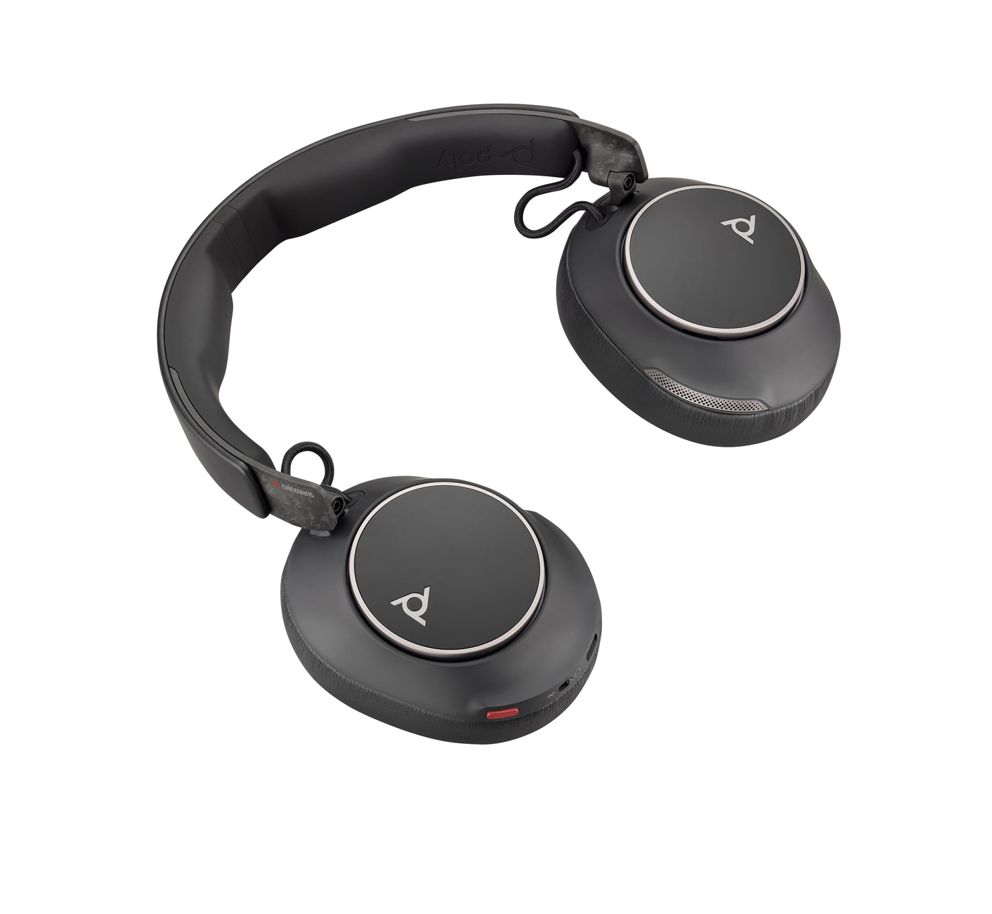 HP Poly Voyager Surround 80 UC USB-C Headset +USB-C/A Adapter Inalámbrico Diadema Música/cotidiano USB Tipo C Bluetooth Negro