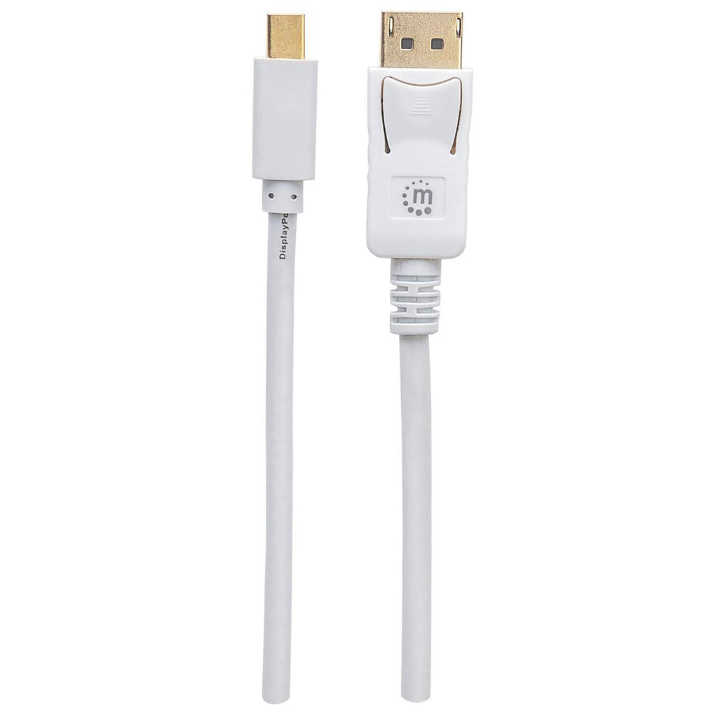 Cable Manhattan Mini DisplayPort M-M para Monitor 2m Color Blanco