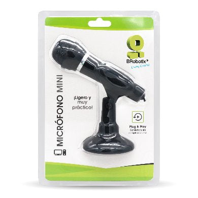 BRobotix 136483 micrófono Negro Micrófono para PC