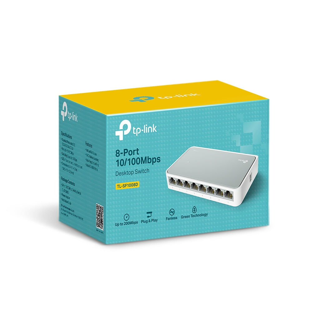 TP-Link TL-SF1008D dispositivo de redes No administrado Fast Ethernet (10/100) Blanco