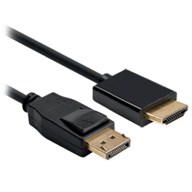 BRobotix 651732 adaptador de cable de vídeo 2 m DisplayPort HDMI Negro