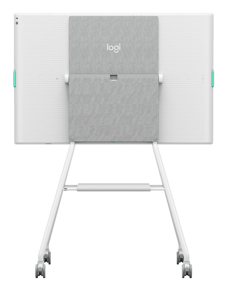 Logitech Rally Board 65 Cart Gris, Blanco Panel plano Carrito multimedia